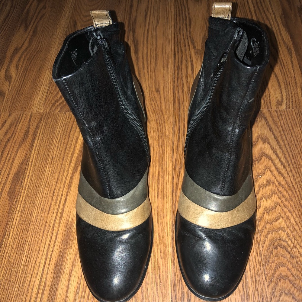 GABOR NORDSTROM BLACK BOOTS BLOCK HEEL SIZE 5